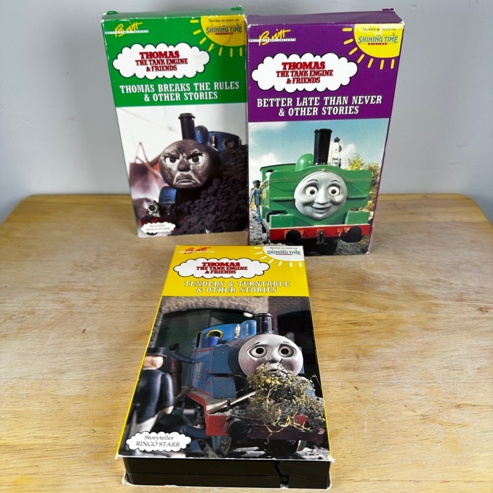 Thomas the Tank Engine & Friends VHS Lot x3 Ringo Starr‎ Percy Henry Toby Diesel